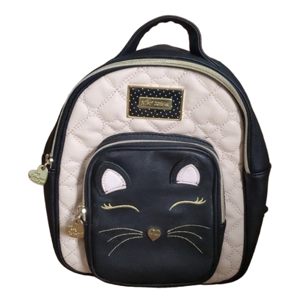 Betsey Johnson Cat Heart‎ Black Backpack